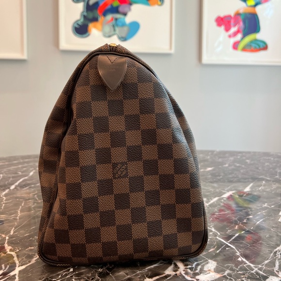 LOUIS VUITTON DAMIER EBENE SPEEDY 35 - Picture 5 of 16